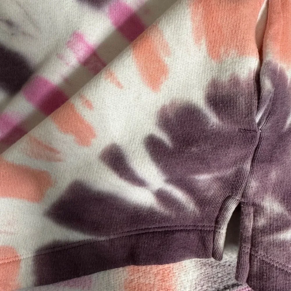 Victoria’s Secret PINK Varsity Half Zip Tie Dye Pullover Oversized Sweatshirt - Picture 10 of 11